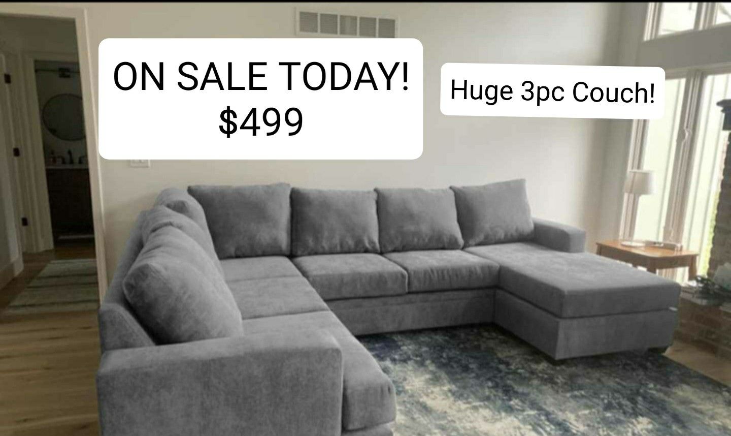 Grey Sectional Couch With Chaise
