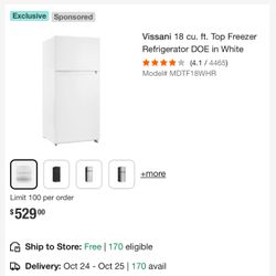 Vissani Fridge