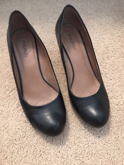 Black leather shoes from Maurices
