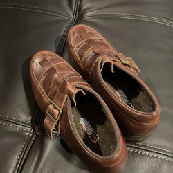 Red Wing Casual Women’s Size 8 Work Shoe With Steel Toe Brown Leather Upper