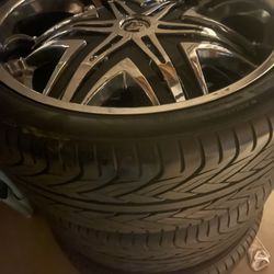 Diablo Elite Chrome, Tires And Rims 24 s For Sale