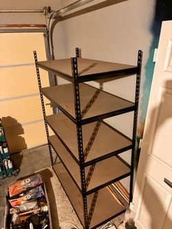 Heavy-Duty Muscle Rack – 5-Shelf Steel Shelving Unit – $75