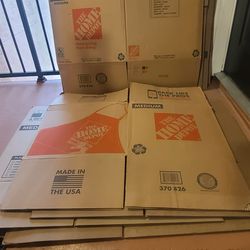 Cajas de home depot en perfectas condiciones