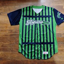 Stockton Ports Asparagus Jersey Throwback Size 46 Large 