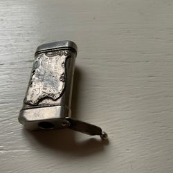 Antique Silver Match Stick Box