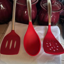 Princess House Set de 3 Utensilios de Silicone   🌼🌼 Semi  Usados Like New 🌼🌼.   Precio Firme 