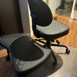 Adjustable Height Ergonomic Kneeling Chair With Backrest And Wheel Brake