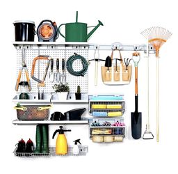 Haus 59 Piece Quick Release Snap Rail Garage Organization System Kit -Free Ship