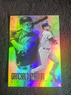 2018 Panini Illusions Giancarlo Stanton /25 Red Refactor N.Y. Yankees Baseball Card 