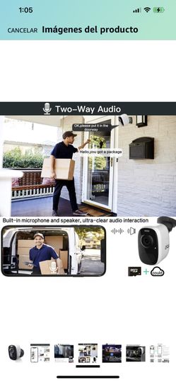 WIRELESS BATTERY SECURITY CAMERA