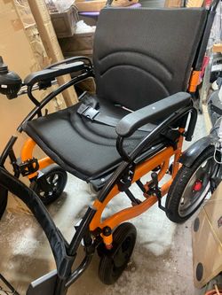360° electric joystick, portable all-terrain, foldable electric wheelchair, carrying up to 330 pounds ‼️ not include batteri‼️
