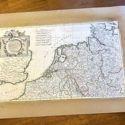 Authentic 1762 Rizzi Zannoni Map - L'Allemagne (Germany) - 18th Century