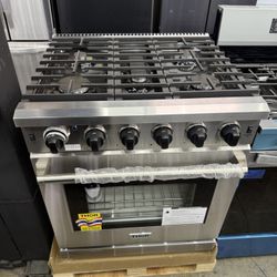 Brand New Thor Kitchen 30 in. 4.55 cu. ft. Professional Gas Range in Stainless Steel