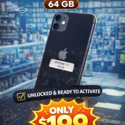 🔥 iPhone 11 – 64GB UNLOCKED 🔥💲 ONLY $199