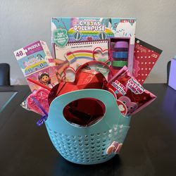 Gabby's Doll House Valentines Basket