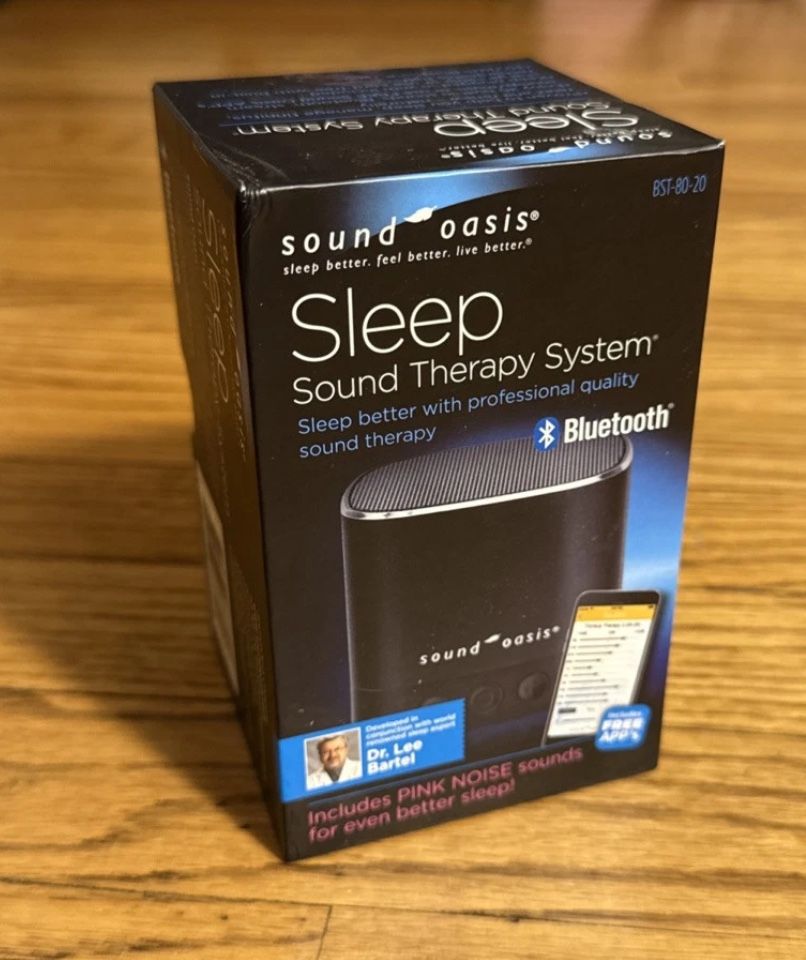 Sound Oasis Sleep Sound Therapy System BST-80-20 White/Pink Noise Bluetooth