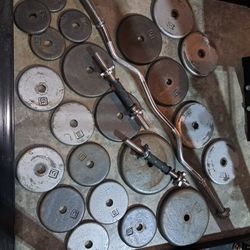Weights 170lb $150 Free EZ Curl, Dumbbells 
