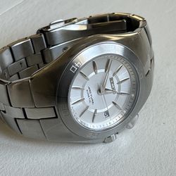 Seiko Arctura Kenetic Mens 5m62 0aL0 Automatic Quartz W Extra Links Watch Stainless Steel bracelet band White Face dial