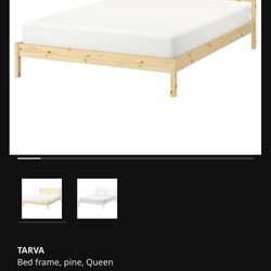 Queen Size Bed Frame (TARVA) From IKEA