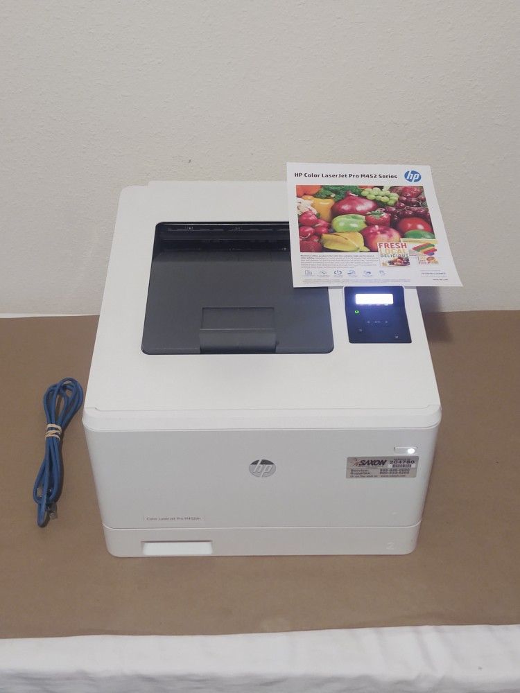 HP Color LaserJet Pro M452dn Duplex Network Laser Printer with Toner