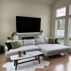 West Elm Andes 128” Sectional Sofa Like New | DELIVERY AVAILABLE 