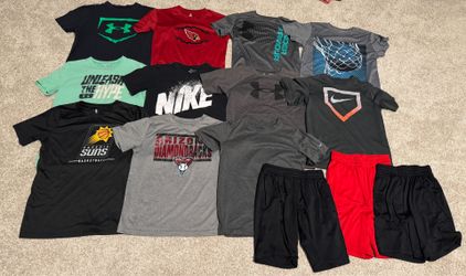 boys active dri fit shirts/shorts lot