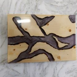 Wood and epoxy cutting board / serving tray / cheese board. 