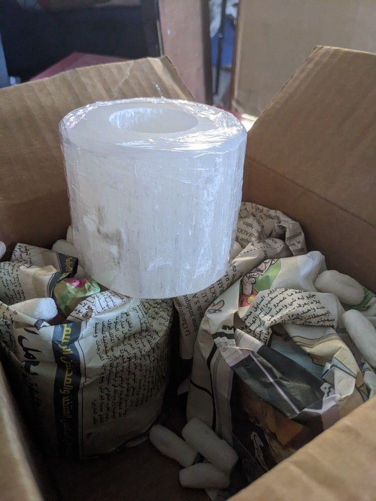 Selenite Candle Holders 
