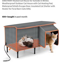 NEW HEATED CAT HOUSE FOR OUTDOOR