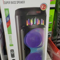 Dual 8s BT Rechargable speaker 
