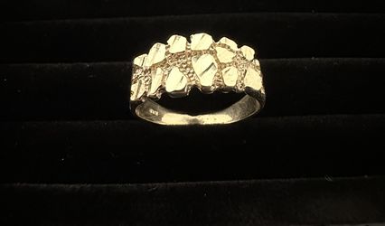 10k Gold Nugget Ring Size 10