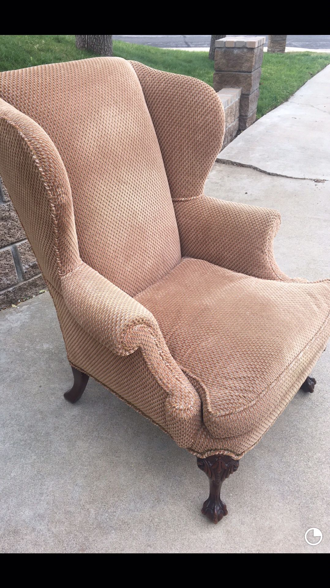 Beautiful Wing Chair - Not Pink!