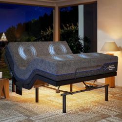 Adjustable Bed Base with queen gel memory foam mattress