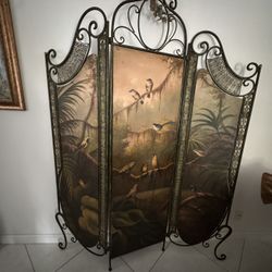 Folding  Bird Screen Divider