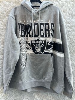 New Era Raiders Grey Graphic pull over Hoodie