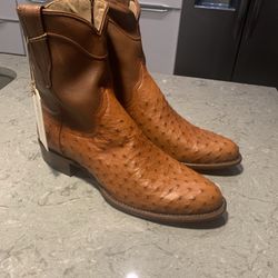 Tecovas Ostrich Cowboy Boots