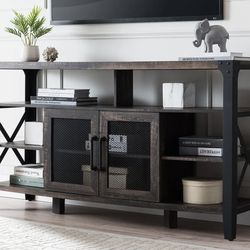 TV stand - black & brown