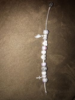 Complete authentic pandora bracelet with lots of charms