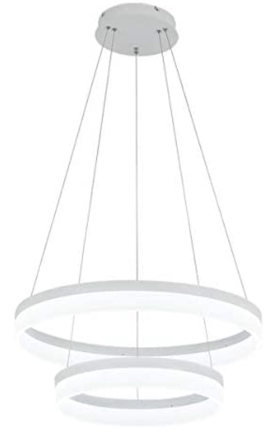 ROYAL PEARL LED Pendant Light Modern Chandelier 5400lm 60W Flush Mount Pendant Lamp for Living Room Bedroom Office, 6000k