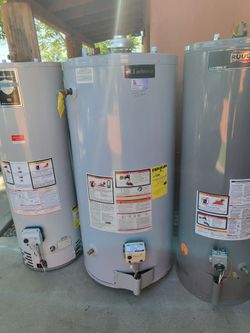 Gas Water Heater 75 gal in good condition and Warranty Works Great 19th Ave And Baseline Measurements In Pictures
