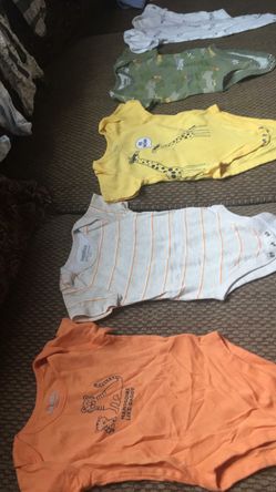 (5) 3 - 6 month onesies bundle $15