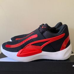 Puma Rise Nitro Black High Risk Red Men's Size 11
