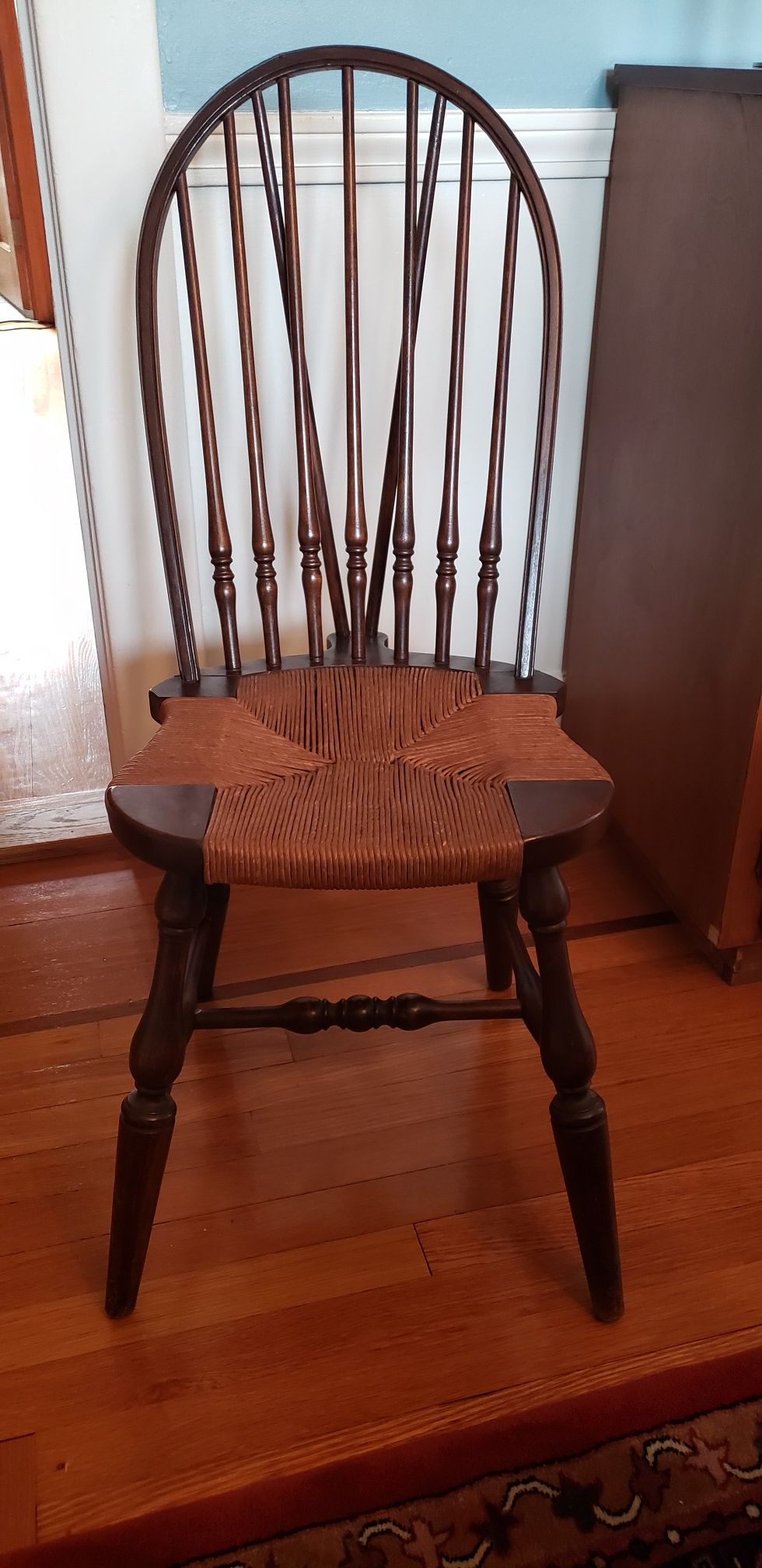 Antique cane chair.