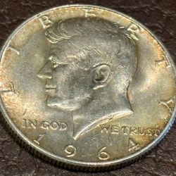 Half Dollar 1964. Coin USA. Ag. 900