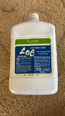 Amway LOC REGANC ULAR LIQUID ORGANC CLEANER Extra Cleaning Power Kind to Hands Size : 1 GALLON (3.8L)