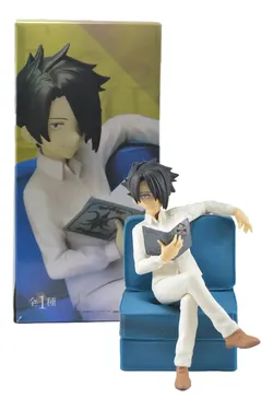 Ray from The Promised Neverland, featuring him sitting and reading a book