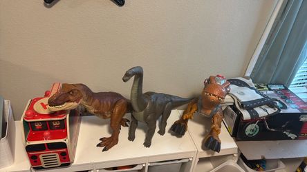 Large Dinosaur Action Figure Toy Lot of 3
