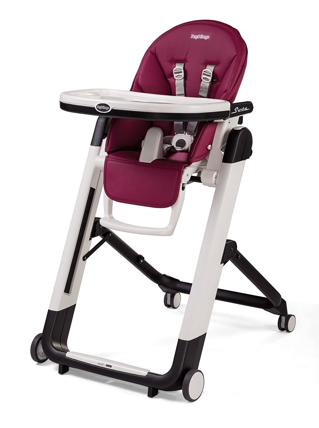 Peg Perego Siesta High Chair, Dark Raspberry