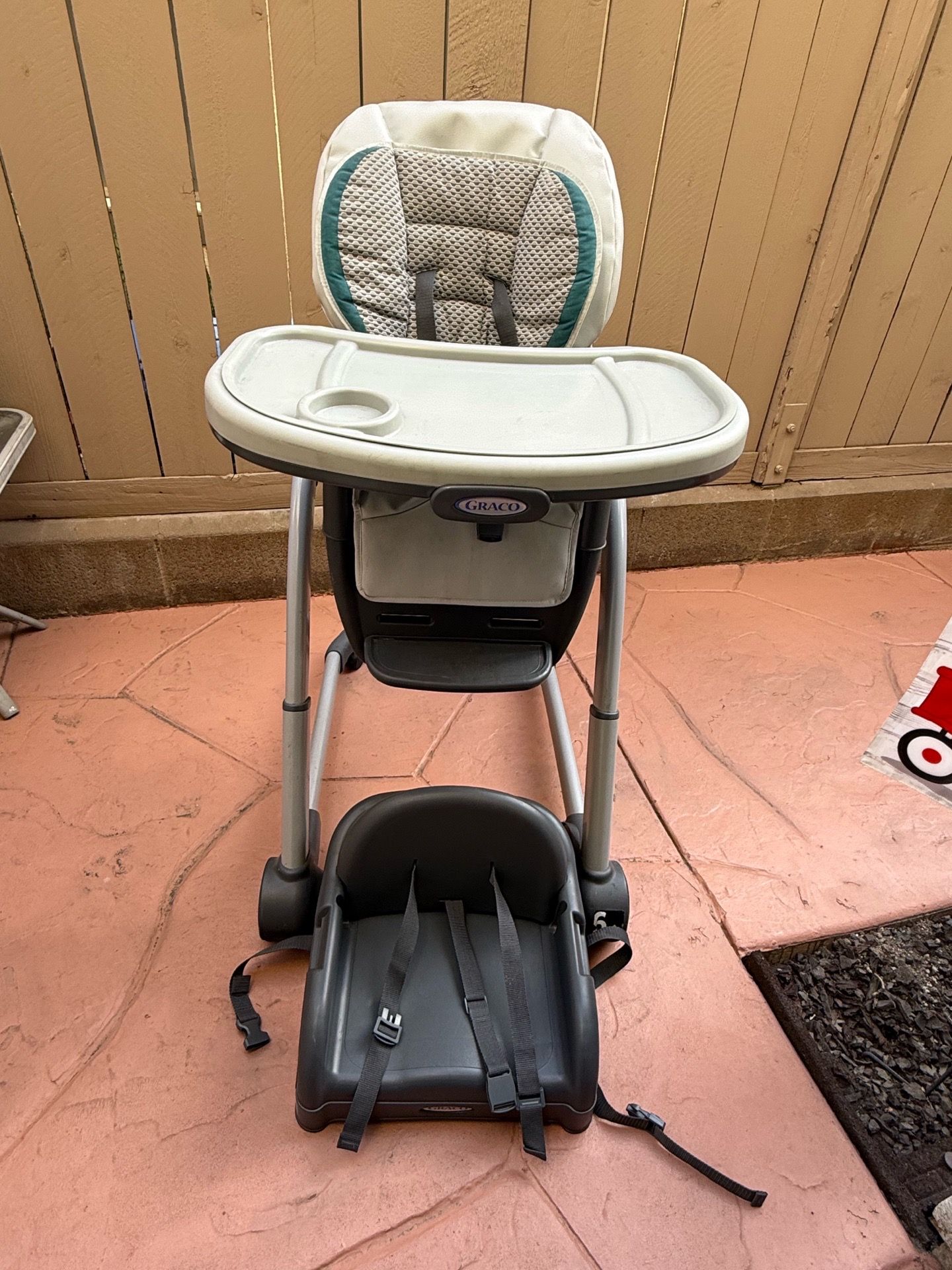 Graco high chair with booster seat