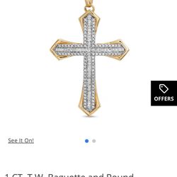 Diamond Cross Pendant 